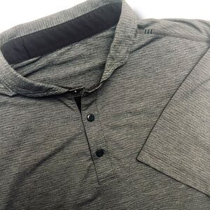 Lululemon Evolution SS Polo Shirt Medium Gray